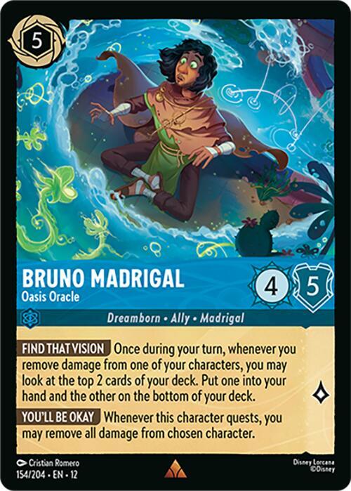 Bruno Madrigal - Oasis Oracle Cold Foil Rare Wilds Unknown 154/204 NM