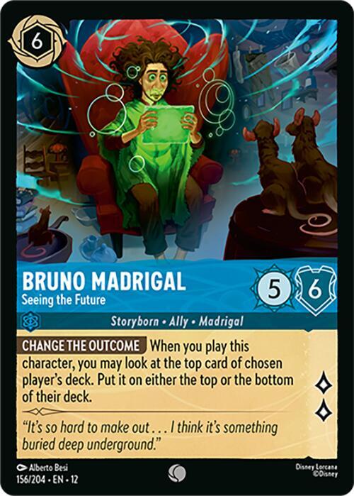Bruno Madrigal - Seeing the Future Cold Foil Common Wilds Unknown 156/204 NM