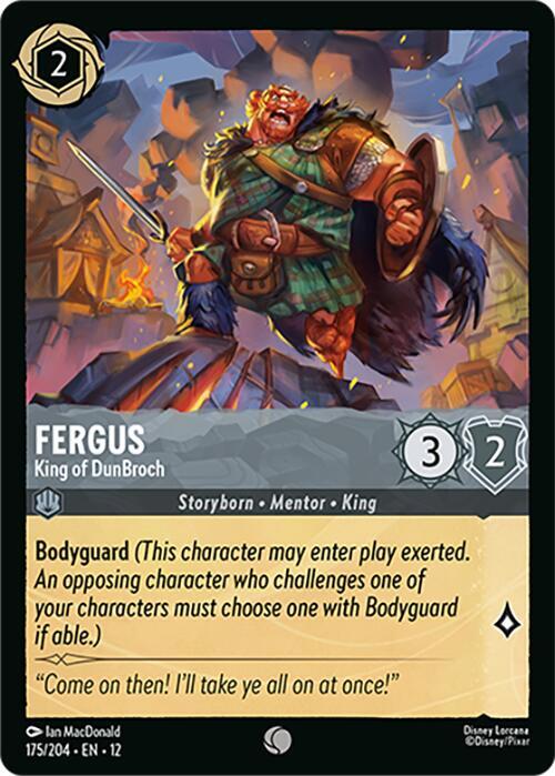Fergus - King of DunBroch Cold Foil Common Wilds Unknown 175/204 NM