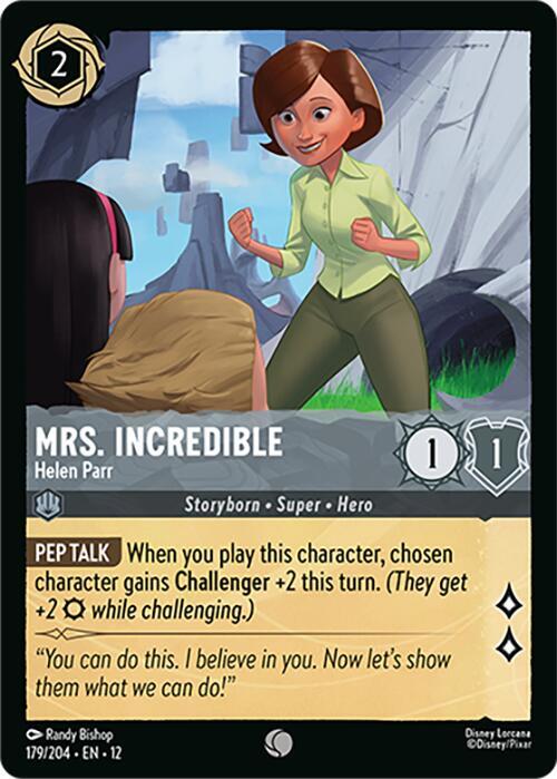 Mrs. Incredible - Helen Parr Cold Foil Common Wilds Unknown 179/204 NM