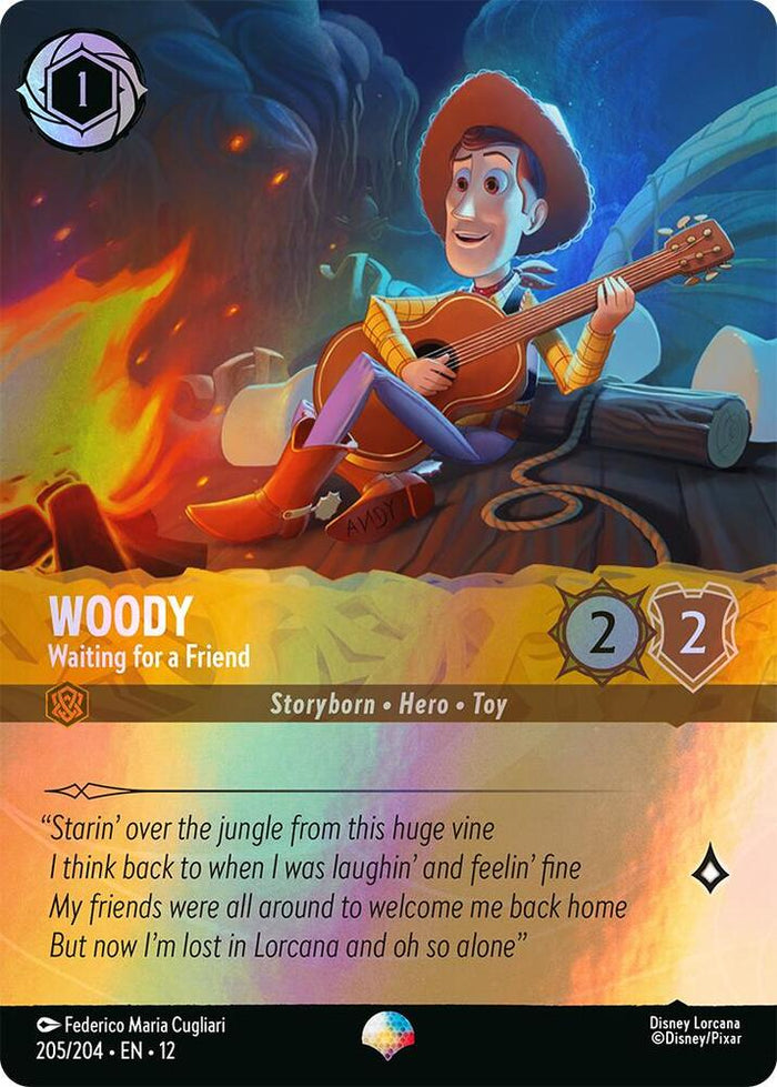 Woody - Waiting for a Friend (Epic) Holo Epic Wilds Unknown 205/204 NM