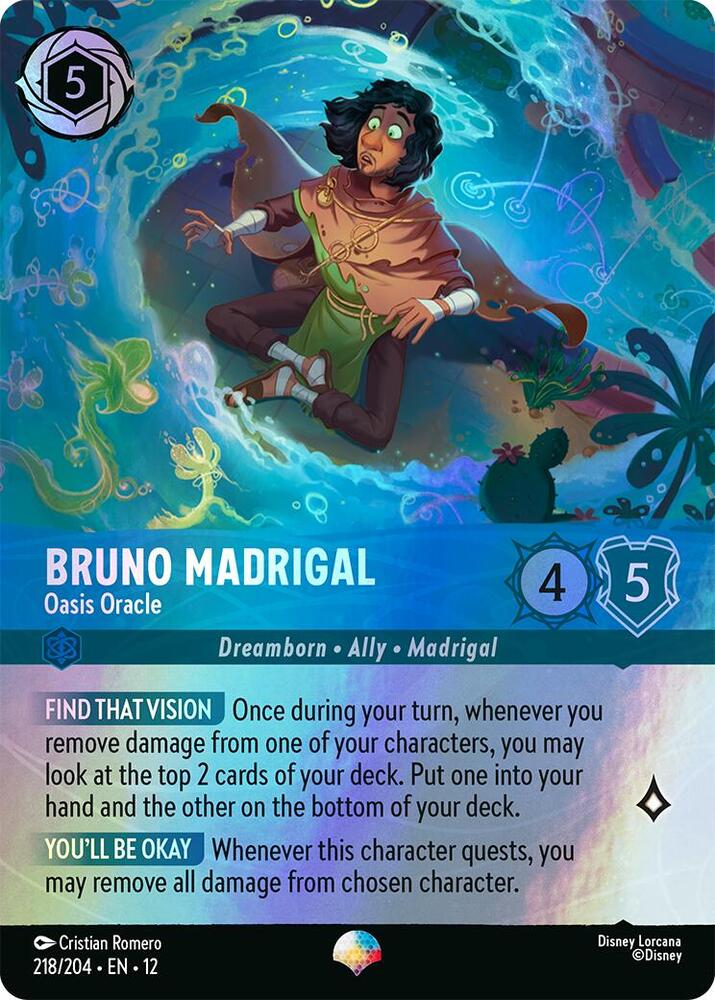 Bruno Madrigal - Oasis Oracle (Epic) Holo Epic Wilds Unknown 218/204 NM