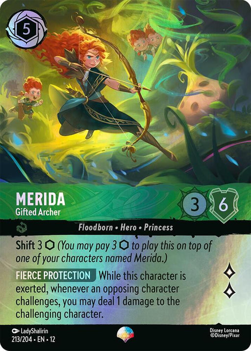 Merida - Gifted Archer (Epic) Holo Epic Wilds Unknown 213/204 NM