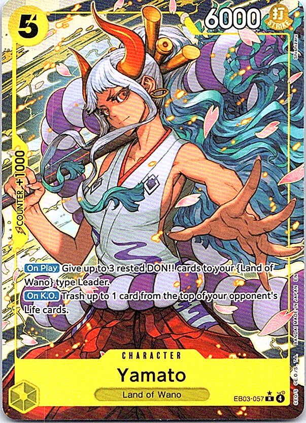 Yamato (Alternate Art) Foil R Extra Booster: One Piece Heroines Edition EB03-057 NM