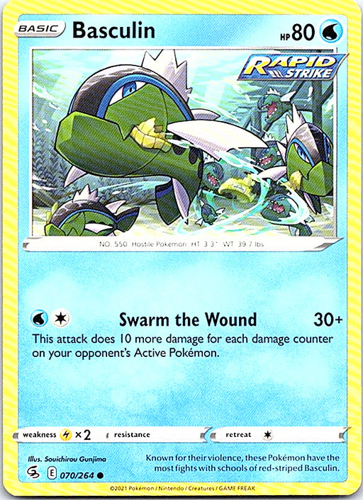Basculin Common SWSH08: Fusion Strike 070/264 NM