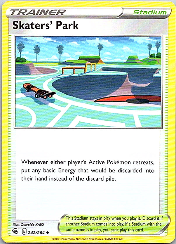 Skaters' Park Uncommon SWSH08: Fusion Strike 242/264 NM