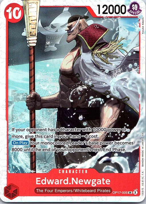 Edward.Newgate OP17-005 SR foil English One Piece Card Game single card