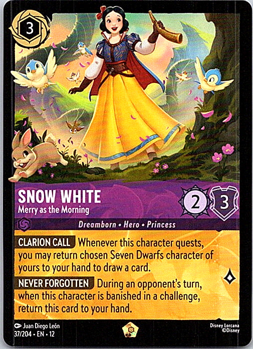 Snow White - Merry as the Morning (Foil) Cold Foil Legendary Wilds Unknown 37/20