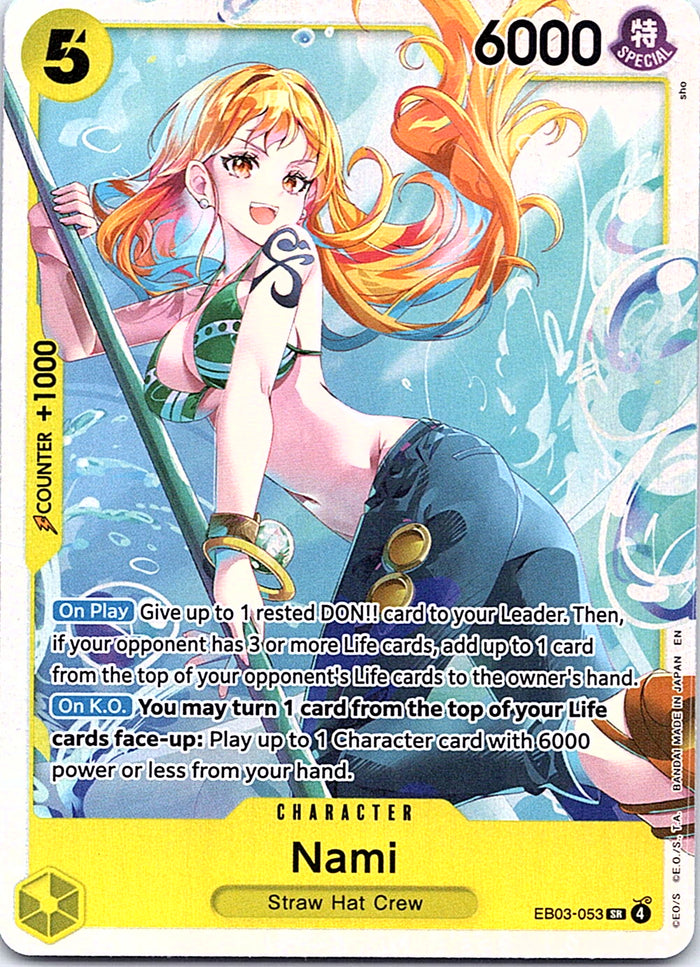 Nami (053) Foil SR Extra Booster: One Piece Heroines Edition EB03-053 NM