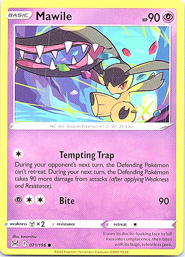 Mawile Common SWSH11: Lost Origin 071/196 NM