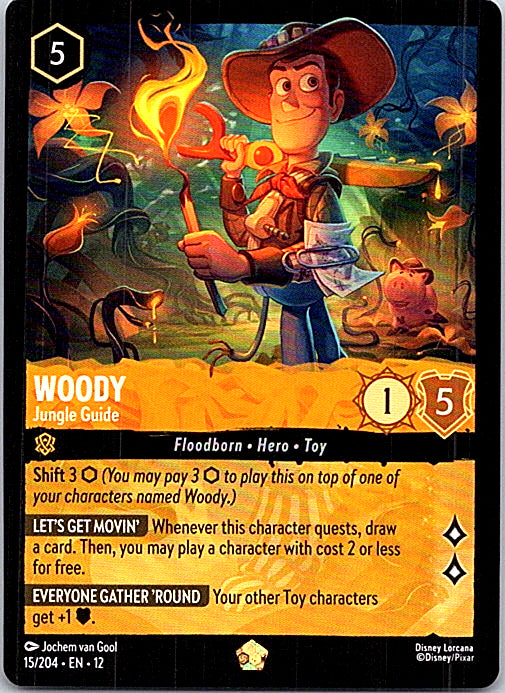 Woody - Jungle Guide Legendary Wilds Unknown 15/204 NM