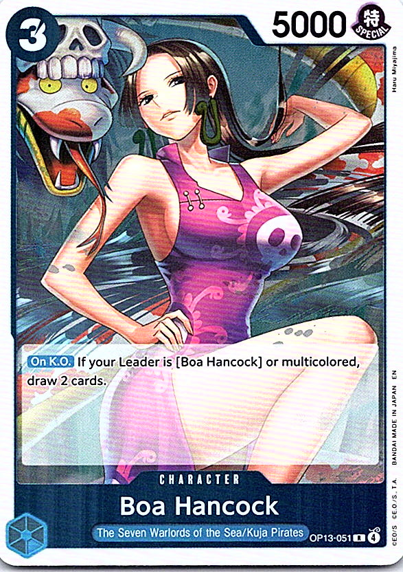 Boa Hancock Foil R Carrying On His Will OP13-051 NM