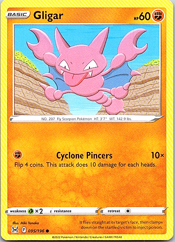 Gligar Common SWSH11: Lost Origin 095/196 NM