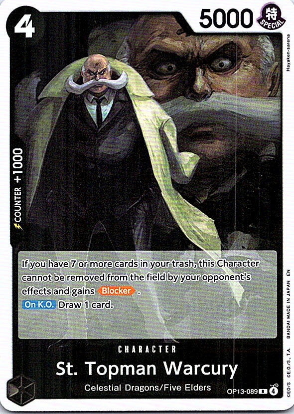 St. Topman Warcury Foil R Carrying On His Will OP13-089 NM