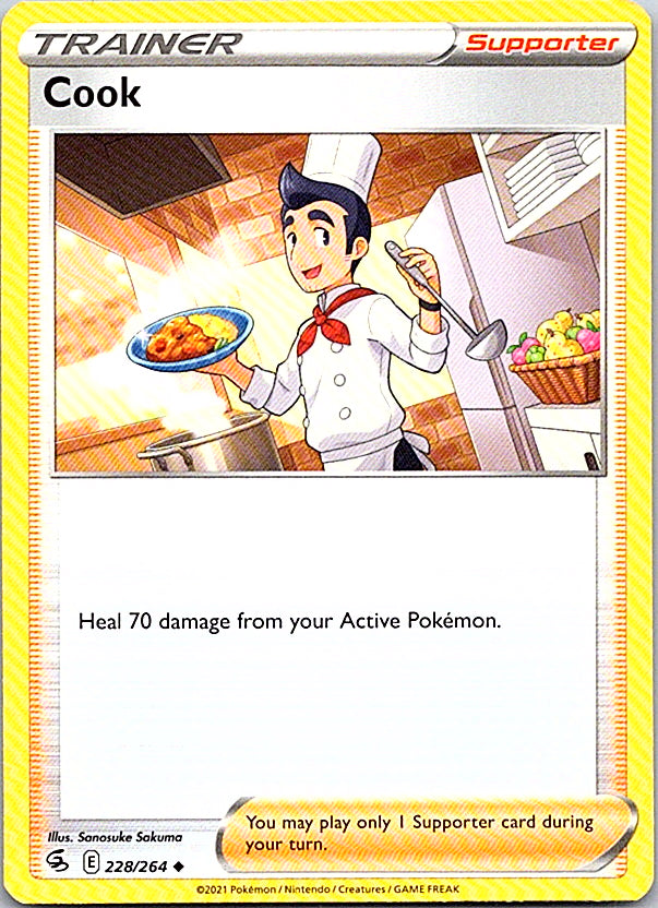 Cook Uncommon SWSH08: Fusion Strike 228/264 NM