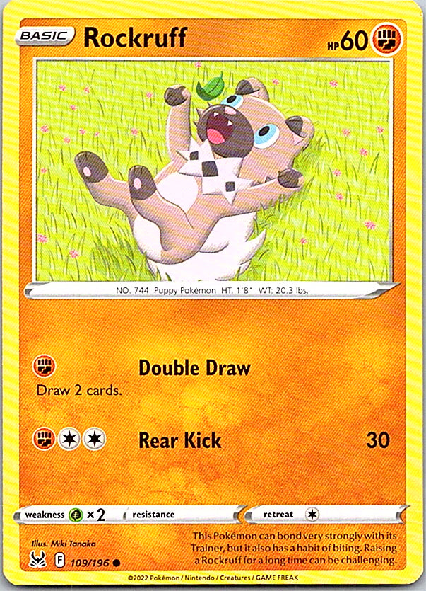 Rockruff Common SWSH11: Lost Origin 109/196 NM