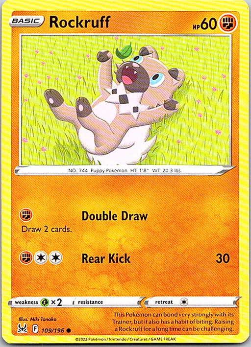 Rockruff Common SWSH11: Lost Origin 109/196 NM