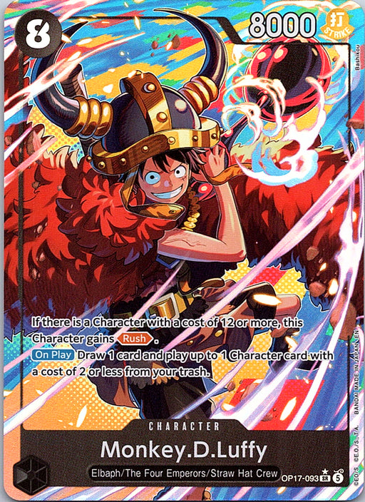 Monkey.D.Luffy (093) (Alternate Art) Foil SR The World's Strongest Warriors OP17