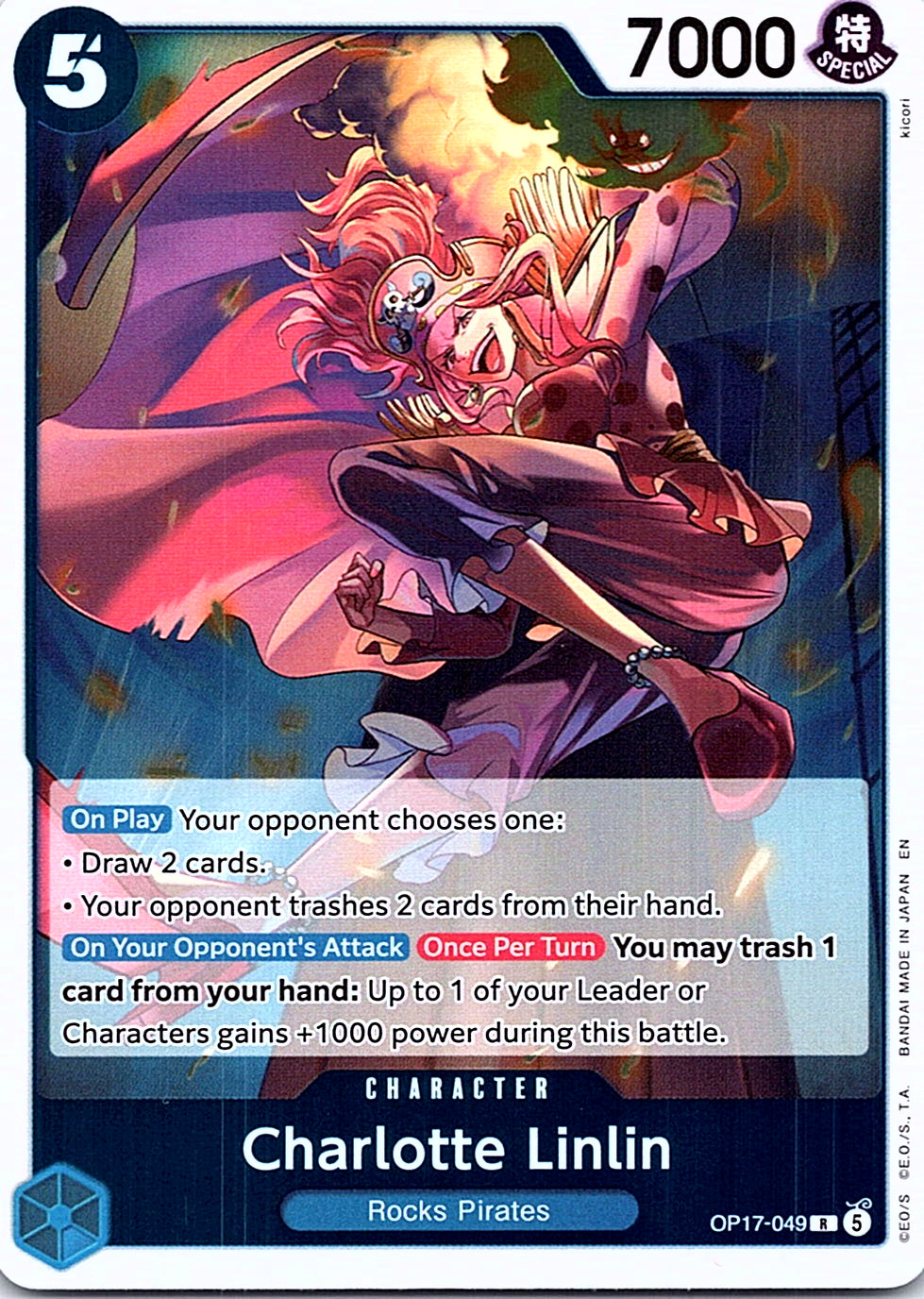 Charlotte Linlin OP17-049 R foil English One Piece Card Game single card