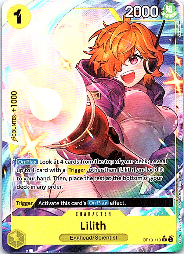 Lilith (Alternate Art) Foil R Carrying On His Will OP13-113 NM