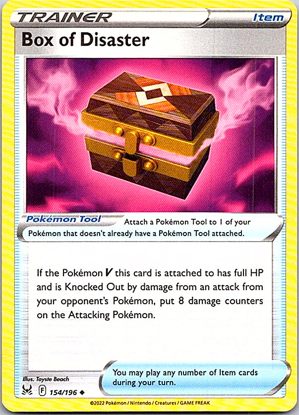 Box of Disaster Uncommon SWSH11: Lost Origin 154/196 NM