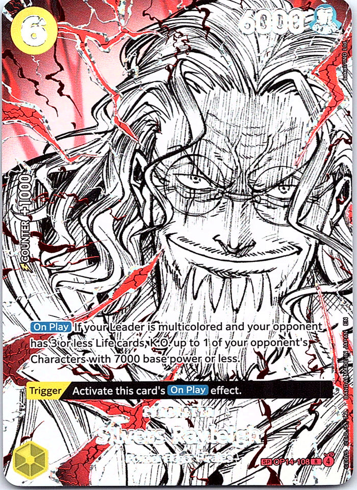 Silvers Rayleigh (SP) Foil R The World's Strongest Warriors OP14-108 NM