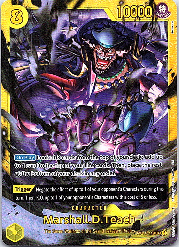 Marshall.D.Teach (119) Foil SEC The Time of Battle OP16-119 NM