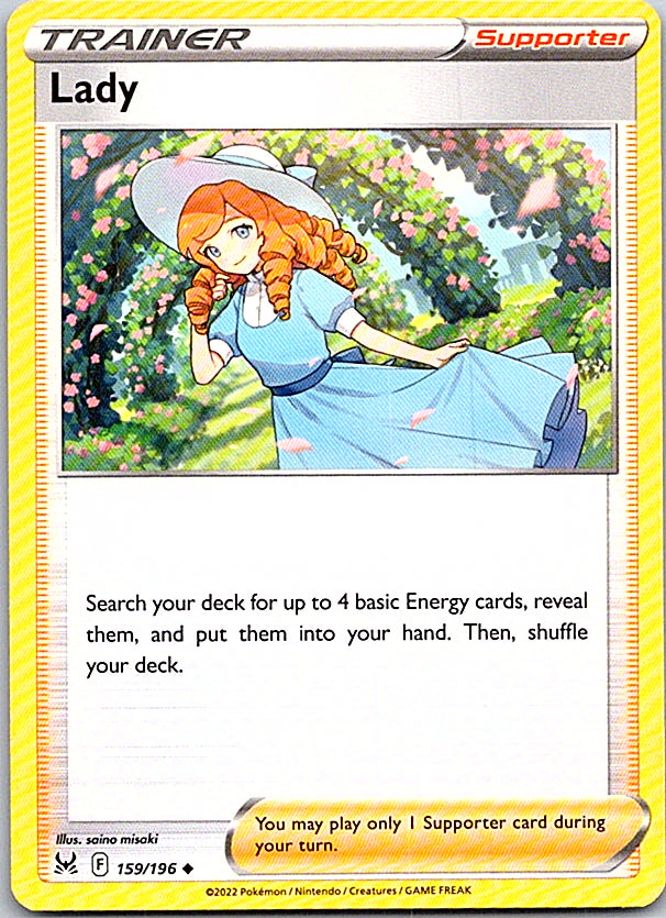 Lady Uncommon SWSH11: Lost Origin 159/196 NM