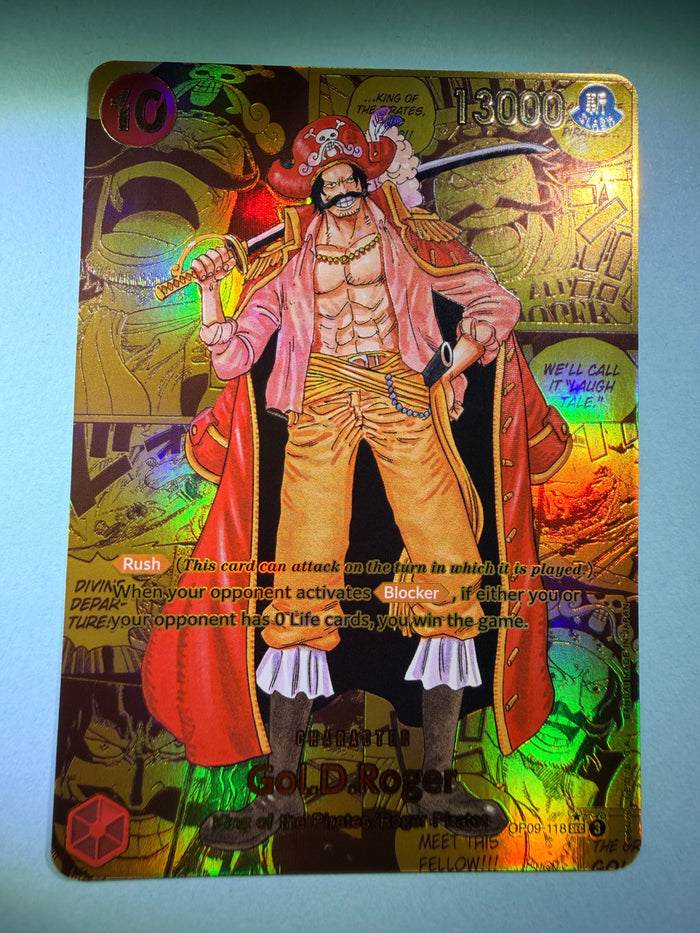 Gol.D.Roger OP09-118 Gold Manga Rare – English One Piece Card