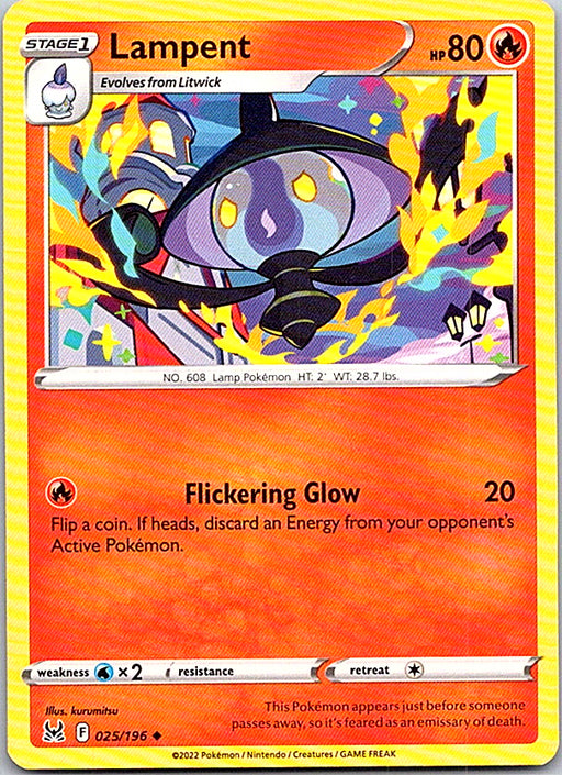 Lampent Uncommon SWSH11: Lost Origin 025/196 NM