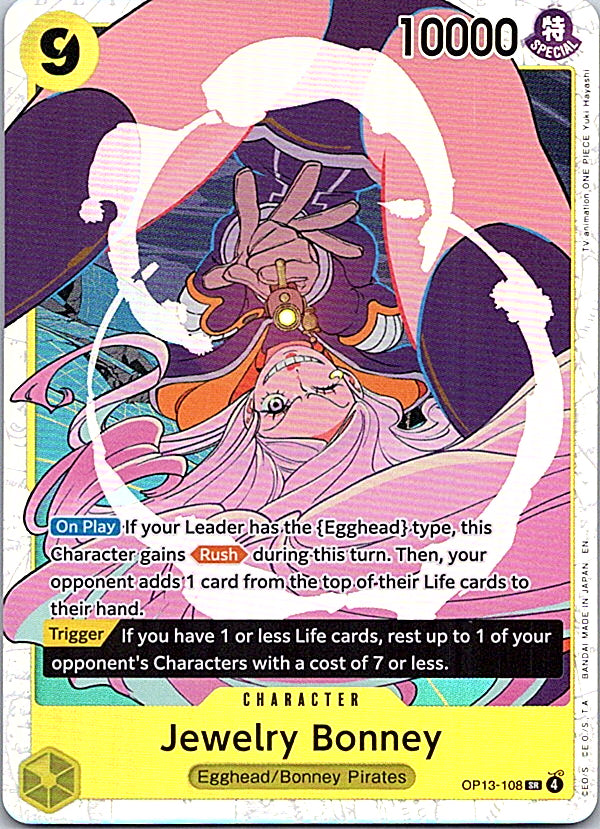 Jewelry Bonney (108) Foil SR Carrying On His Will OP13-108 NM