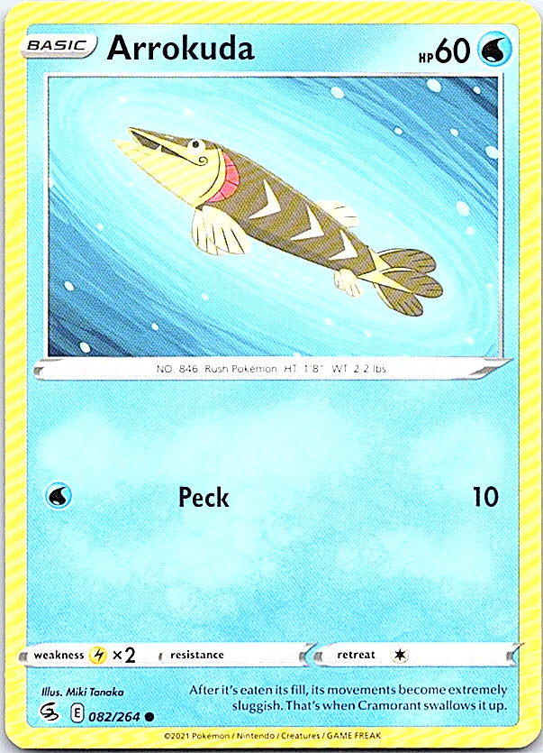Arrokuda Common SWSH08: Fusion Strike 082/264 NM