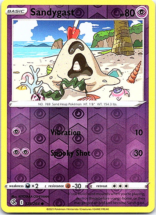 Sandygast Reverse Holo Common SWSH08: Fusion Strike 125/264 NM
