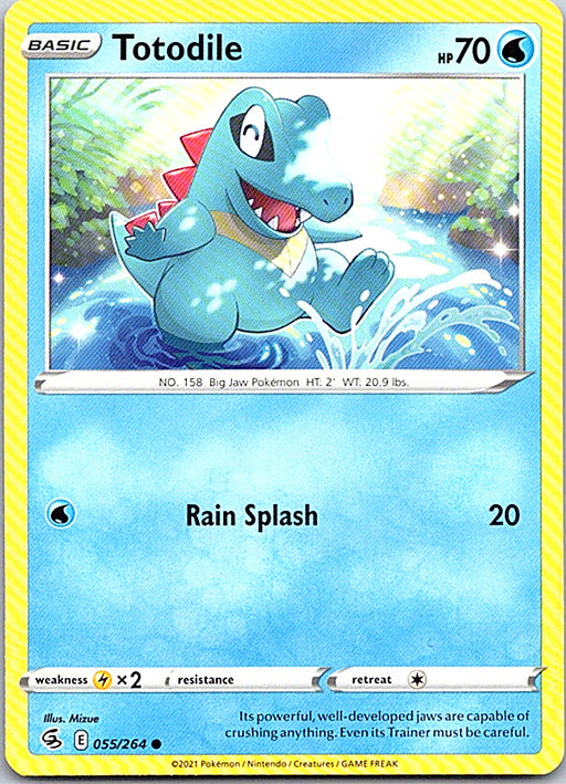 Totodile Common SWSH08: Fusion Strike 055/264 NM