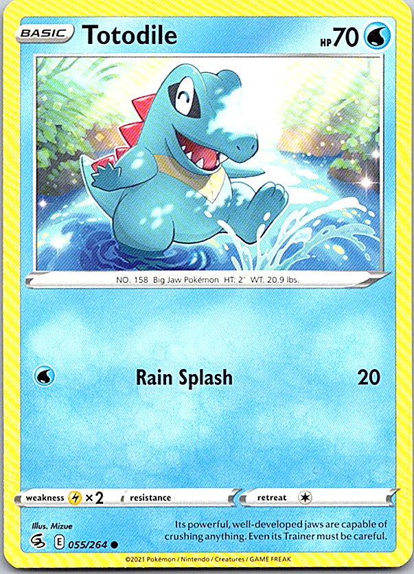 Totodile Common SWSH08: Fusion Strike 055/264 NM