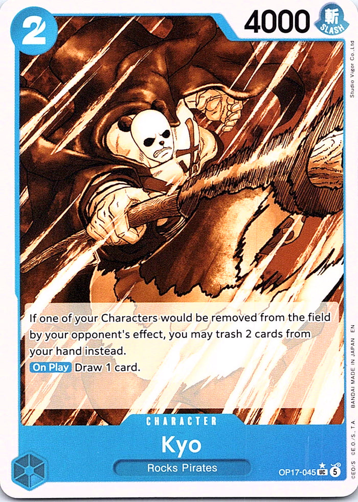 Kyo (Pandaman Art) OP17-045 UC English One Piece Card Game single card