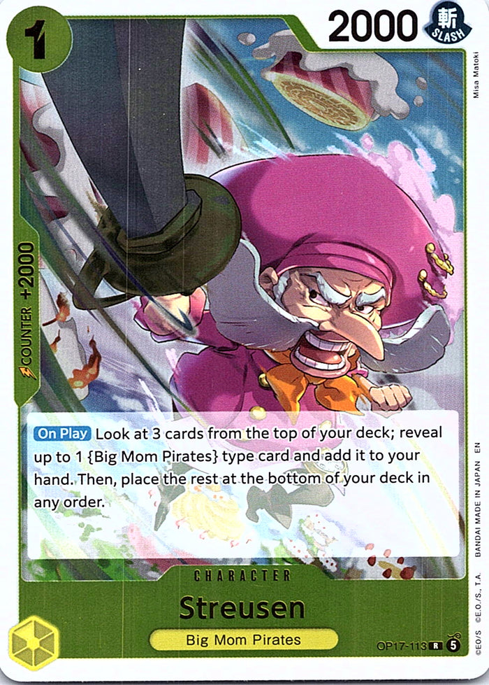 Streusen OP17-113 R foil English One Piece Card Game single card