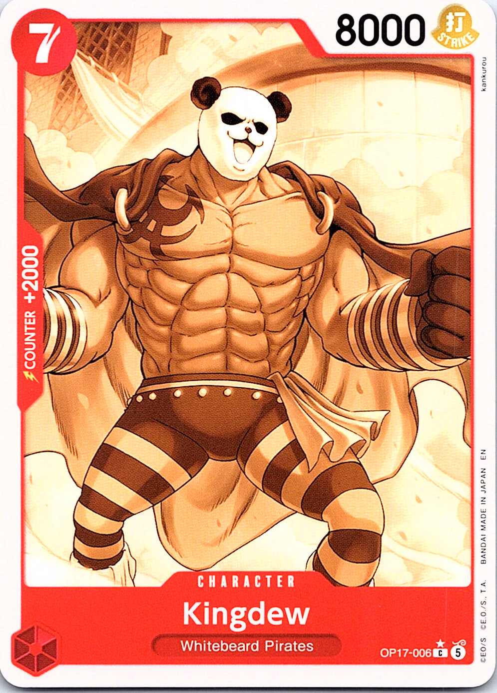 Kingdew (Pandaman Art) C The World's Strongest Warriors OP17-006 NM