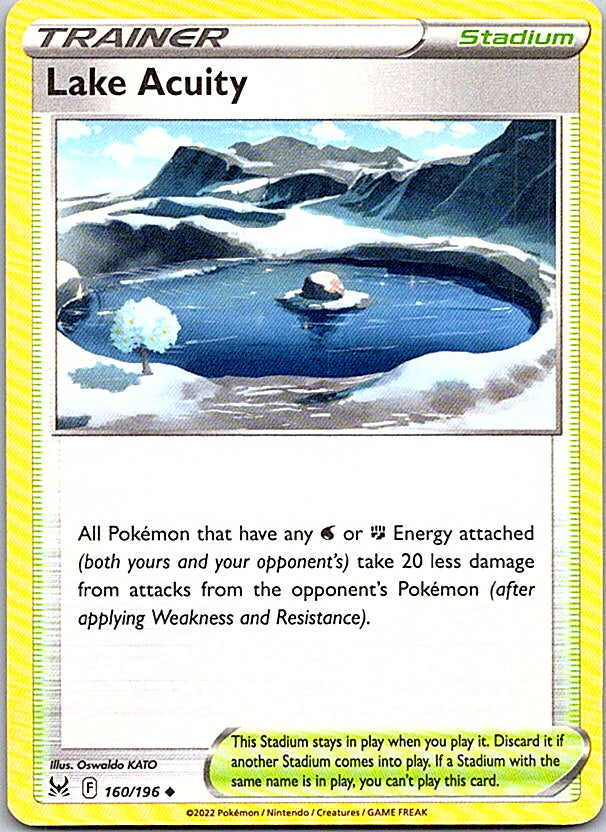 Lake Acuity Uncommon SWSH11: Lost Origin 160/196 NM