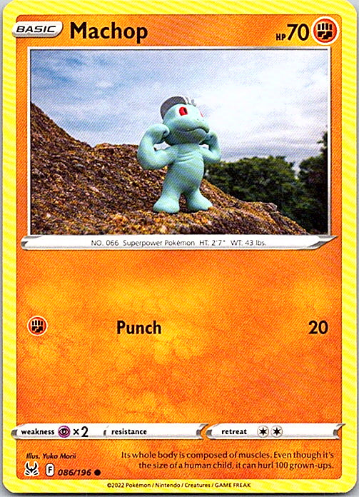 Machop Common SWSH11: Lost Origin 086/196 NM