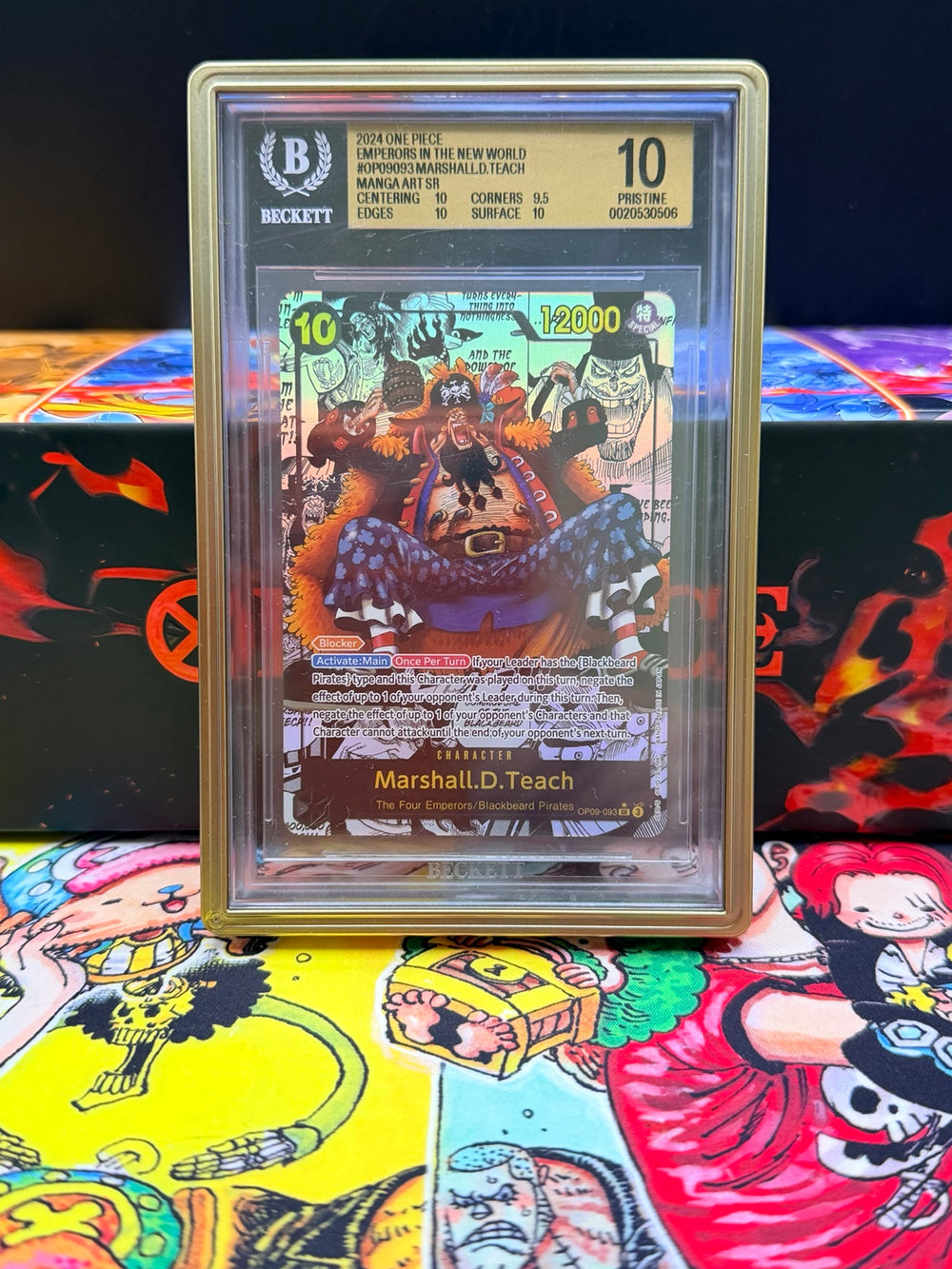 Marshall D. Teach manga BGS 10 Pristine, certificate 0020530506