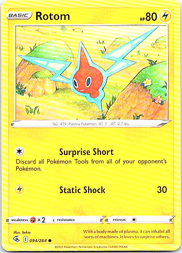 Rotom Common SWSH08: Fusion Strike 094/264 NM