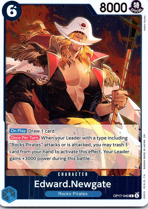 Edward.Newgate OP17-040 R foil English One Piece Card Game single card