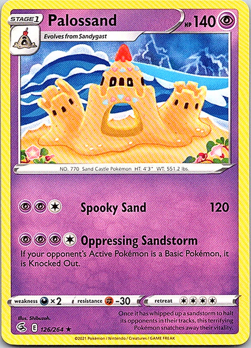 Palossand Rare SWSH08: Fusion Strike 126/264 NM