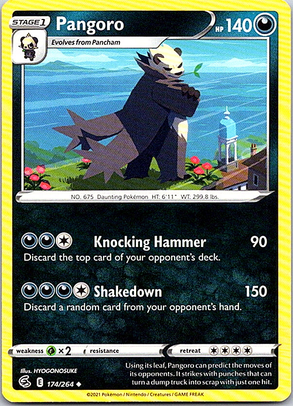 Pangoro Uncommon SWSH08: Fusion Strike 174/264 NM