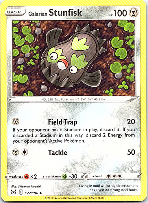 Galarian Stunfisk Uncommon SWSH11: Lost Origin 127/196 NM