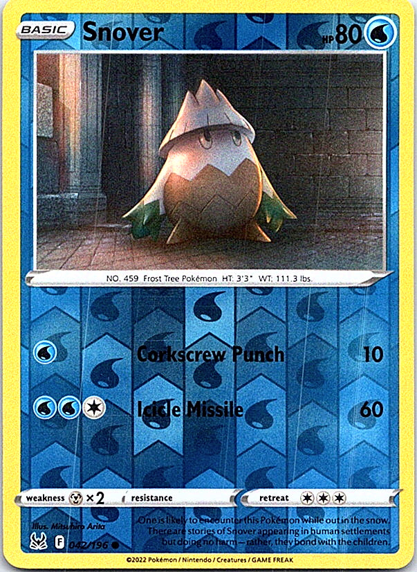 Snover Common SWSH11: Lost Origin 042/196 NM