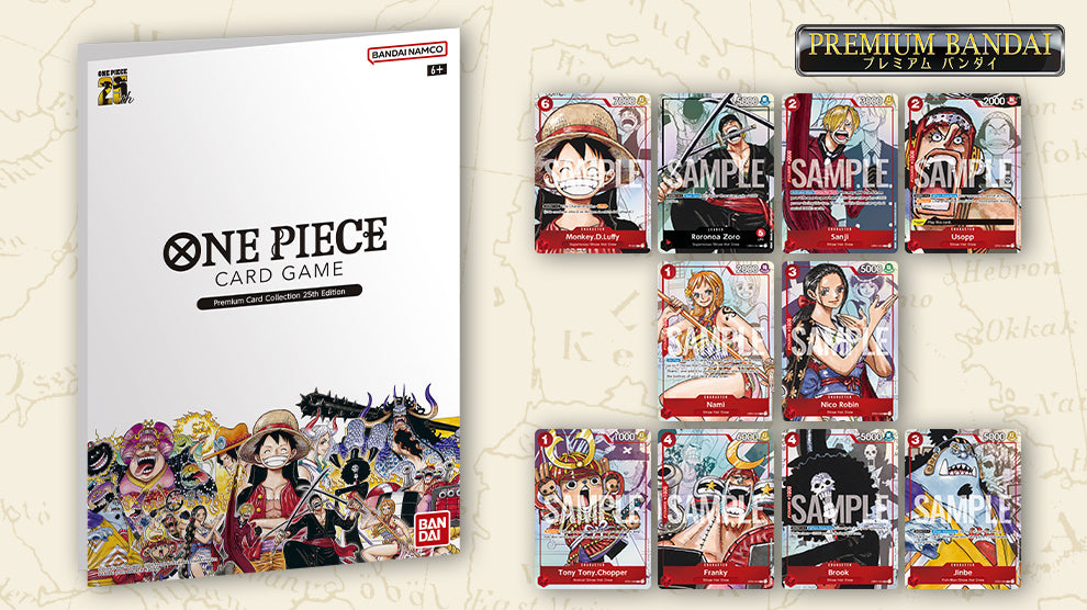 One Piece Premium Card Collection 25th Edition – English card artwork and included booklet