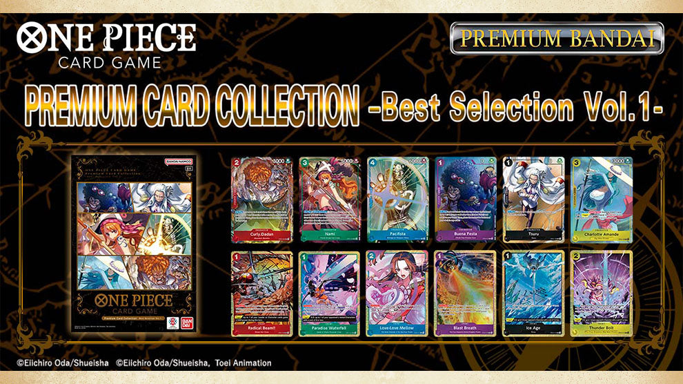 One Piece Premium Card Collection Best Selection Vol. 1 – English card artwork and included booklet