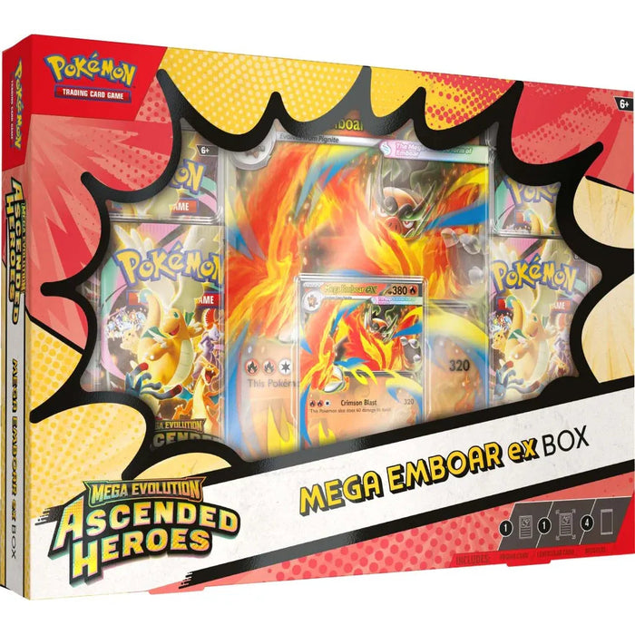 Pokémon TCG Ascended Heroes Mega Emboar ex Box